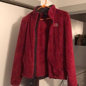 North face fuzzy jacket